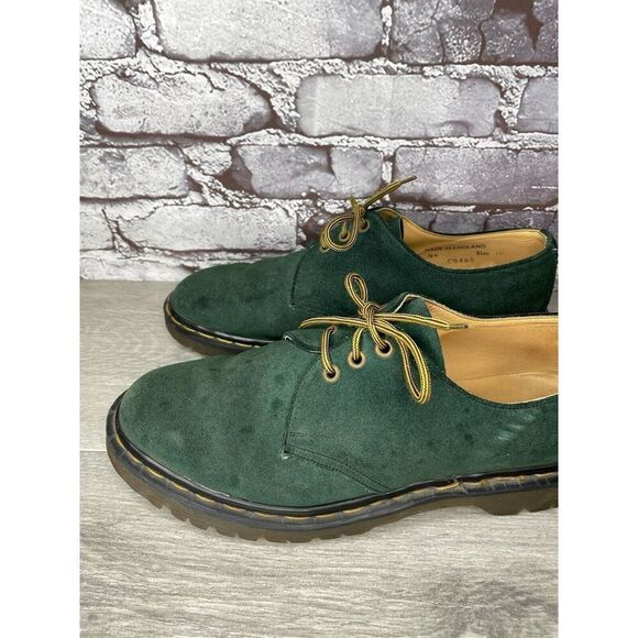 Doc Dr. Martens Green Suede Leather Oxfords Shoes Men’s Sz 10M US/43EU England main image 15